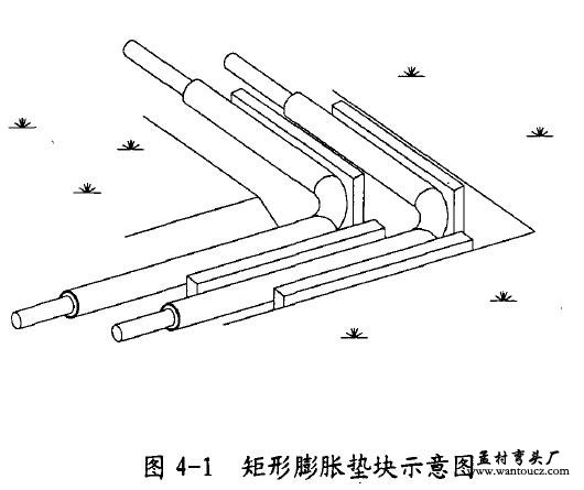 矩形膨胀垫块示意图